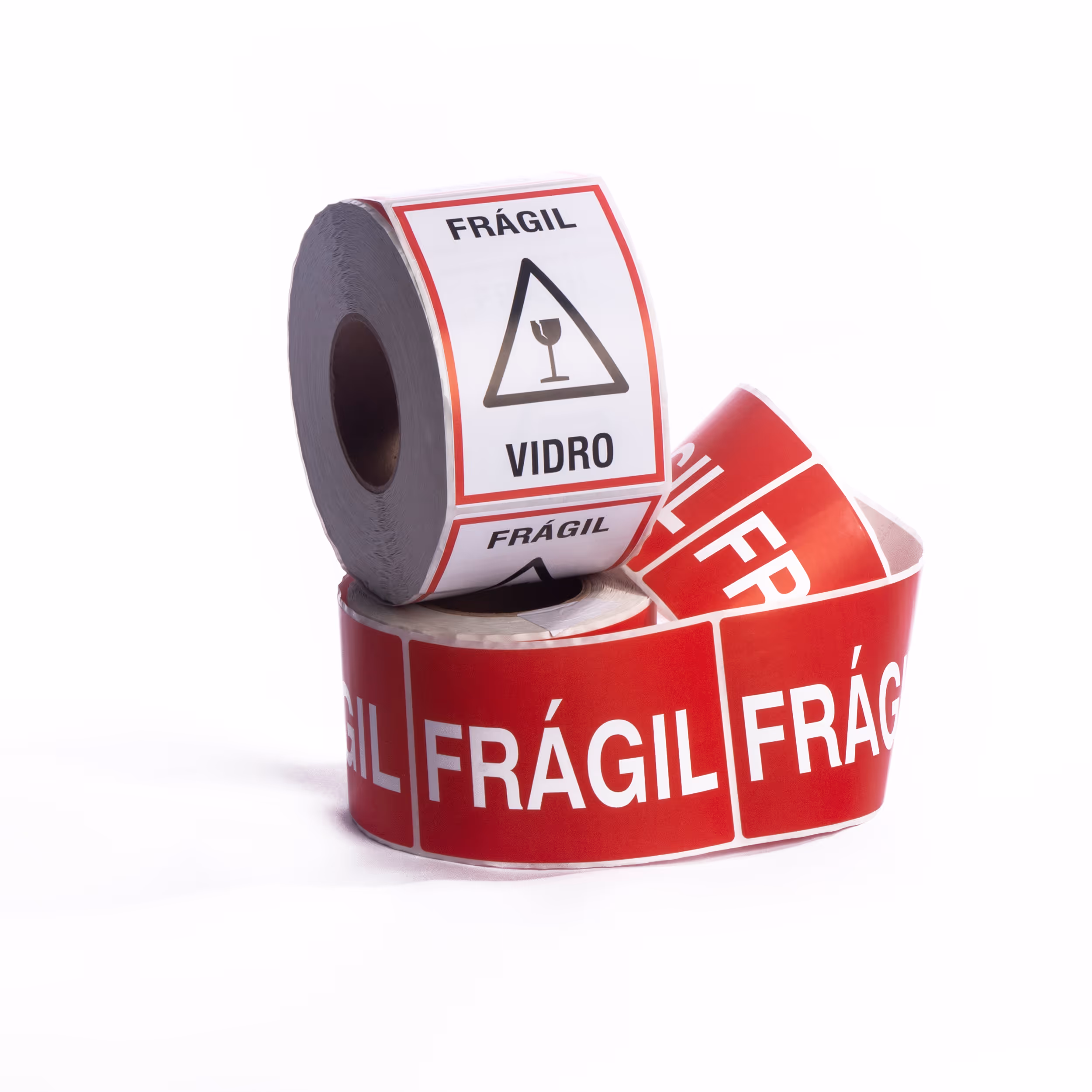 Two rolls of fragile warning tape.